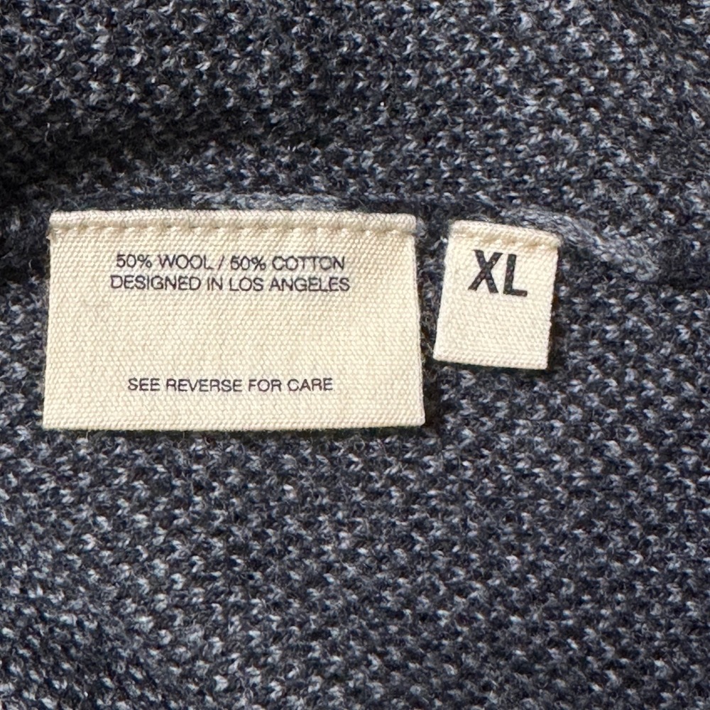 Candy & Caviar Camouflage Knit Sweater Mens XL Wool Cotton Crew Neck Long Sleeve - Picture 6 of 8